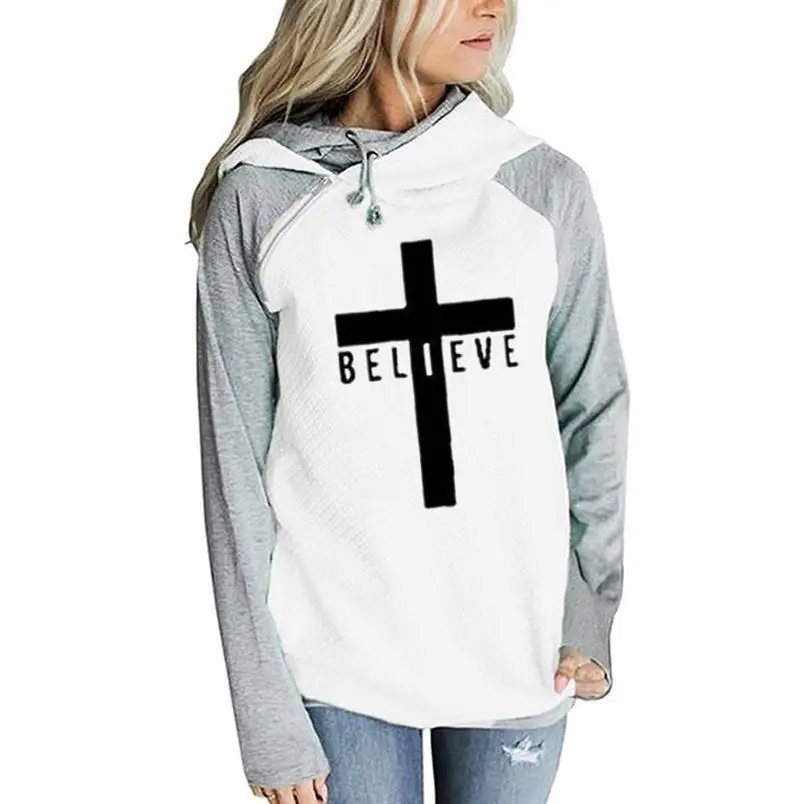 Hoodies For Women Zipper Decoration Believe Letters Print Sweatshirts Hoodies Women Tops Pattern Funny Pockets Thick Plus Size
Hoodies For Women Zipper Decoration Believe Letters Print Sweatshirts Hoodies Women Tops Pattern Funny Pockets Thick Plus Size