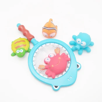 5Pcs/Set Fishing Toys Network Bag Pick Up Animal Swimming Water Toy Rubber Fish Kawaii Crab Squeeze Sound Summer Toys For Baby
5Pcs/Set Fishing Toys Network Bag Pick Up Animal Swimming Water Toy Rubber Fish Kawaii Crab Squeeze Sound Summer Toys For Baby