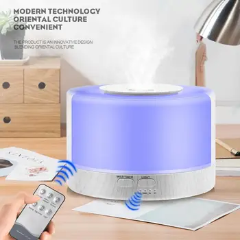500ml Remote Control Ultrasonic Air Aroma Humidifier With 7 Color LED Lights Electric Aromatherapy Essential Oil Aroma Diffuser
500ml Remote Control Ultrasonic Air Aroma Humidifier With 7 Color LED Lights Electric Aromatherapy Essential Oil Aroma Diffuser