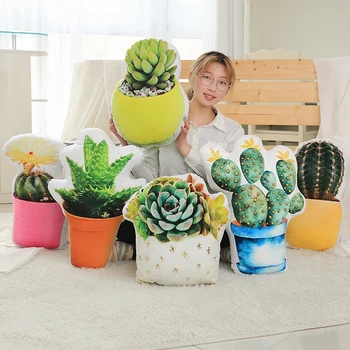 Real life fleshy green plants pillow double-sided printed cactus ball pillow plush toy pillow cushion gift for children
Real life fleshy green plants pillow double-sided printed cactus ball pillow plush toy pillow cushion gift for children