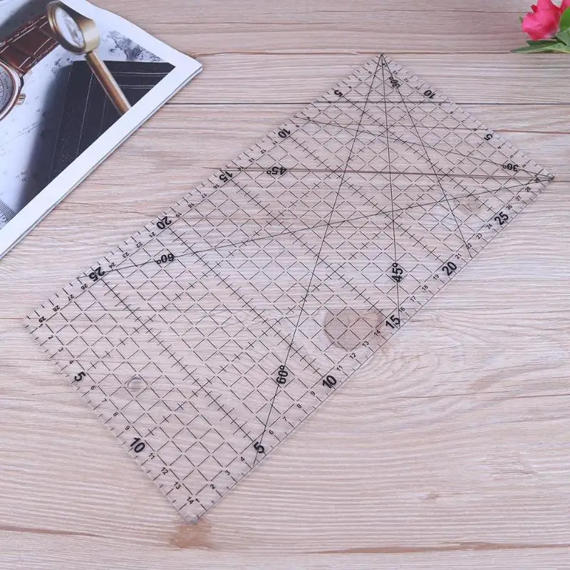 30*15cm Sew Patchwork Ruler Tailor Tools Fabric Sewing Cloth Patchwork Ruler DIY Manual Grid Cutting Sewing Machine Accessories
30*15cm Sew Patchwork Ruler Tailor Tools Fabric Sewing Cloth Patchwork Ruler DIY Manual Grid Cutting Sewing Machine Accessories