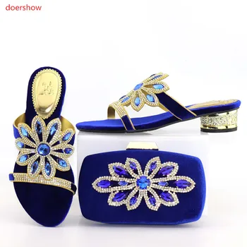 doershow Good Selling African Rhinestones Women's Shoes and Bag Set Beautiful Design European Ladies Slipper And Bags setSZQ1-12
doershow Good Selling African Rhinestones Women's Shoes and Bag Set Beautiful Design European Ladies Slipper And Bags setSZQ1-12