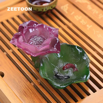 Creative Discolor Resin Tea Pet Lotus and Fish Teapet Tea Ceremony Desktop Tea Tray Decoration Boiling Water Discoloration New
Creative Discolor Resin Tea Pet Lotus and Fish Teapet Tea Ceremony Desktop Tea Tray Decoration Boiling Water Discoloration New