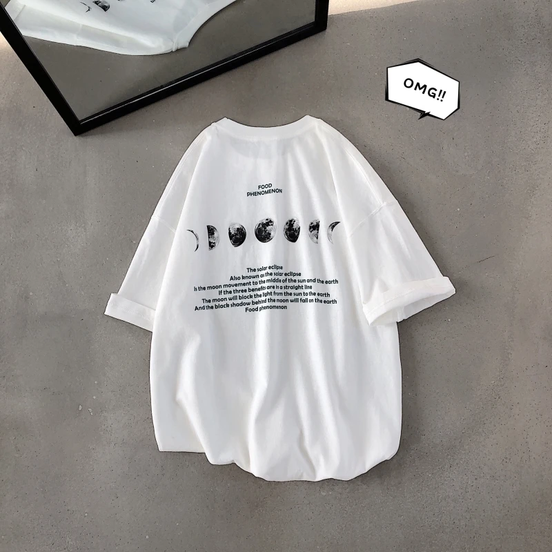 2019 Summer New Japanese Loose Short-sleeved Bf Wind Couple Print Five-point Sleeve Harajuku Men's Casual T-shirt M-2XL
2019 Summer New Japanese Loose Short-sleeved Bf Wind Couple Print Five-point Sleeve Harajuku Men's Casual T-shirt M-2XL