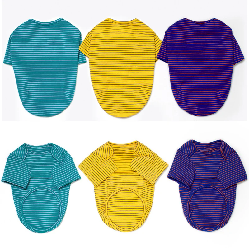 Spring Autumn Clothes For Dogs T-shirt Warm Dog Clothes Pet Clothing For Dogs Outfit Striped Dog Sweater Pet Products Ropa Perro
Spring Autumn Clothes For Dogs T-shirt Warm Dog Clothes Pet Clothing For Dogs Outfit Striped Dog Sweater Pet Products Ropa Perro