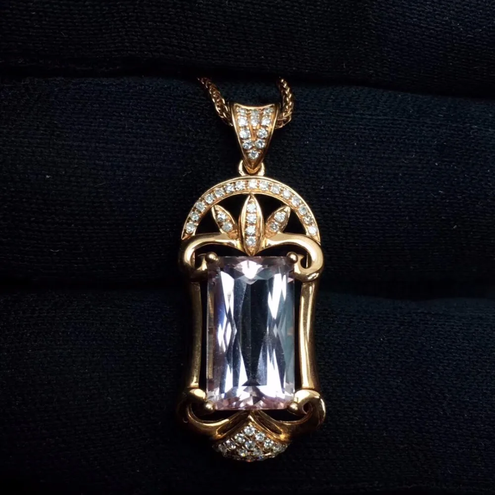Fine Jewelry Real Pure 18 K White Gold Jewelry AU750 100% Natural Morganite Gemstone 4.9ct Pendants for Women Fine Necklace
Fine Jewelry Real Pure 18 K White Gold Jewelry AU750 100% Natural Morganite Gemstone 4.9ct Pendants for Women Fine Necklace