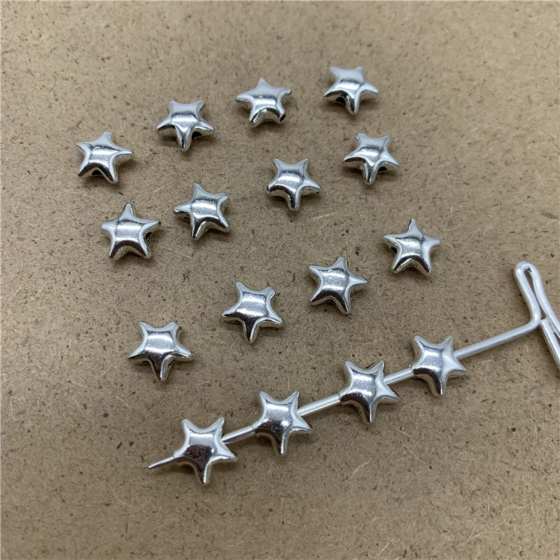 50pcs 6x6mm "Star" Shape Alloy Beads Cap Jewelry Findings Charms Bracelets Spacer Beads For Jewelry Making
50pcs 6x6mm "Star" Shape Alloy Beads Cap Jewelry Findings Charms Bracelets Spacer Beads For Jewelry Making