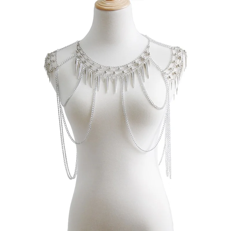 Sexy Shoulder chain Necklace Women Multi Layered necklace women Accessories Shoulders Fashion 2018
Sexy Shoulder chain Necklace Women Multi Layered necklace women Accessories Shoulders Fashion 2018