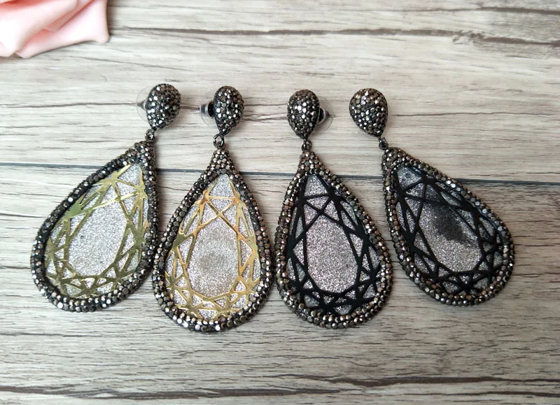 5 Pairs Fashion water-drop hollow out earrings Paved Rhinestone Crystal Charm Dangle earrings Jewelry for women ER521
5 Pairs Fashion water-drop hollow out earrings Paved Rhinestone Crystal Charm Dangle earrings Jewelry for women ER521