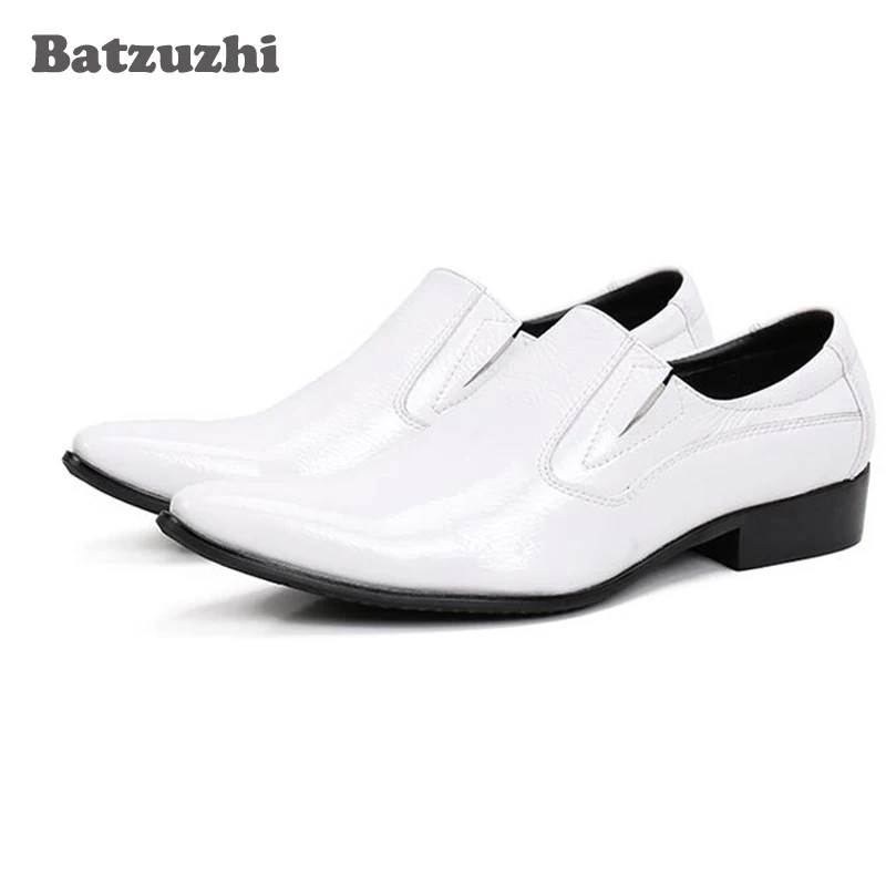 Batzuzhi Новинка формальные мужские классические туфли из натуральной кожи