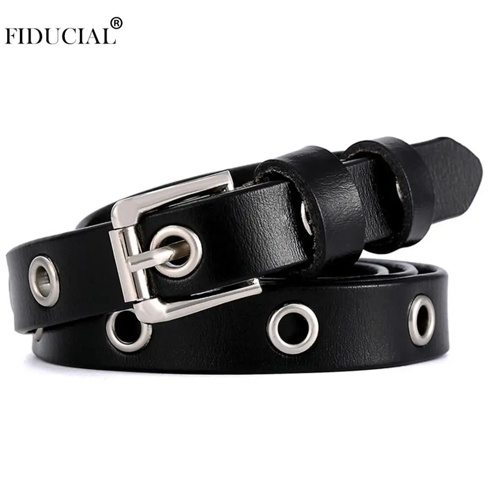 FIDUCIAL Ladies Fashion Rivet Decorative Alloy Holes Genuine Leather Belts Girls Female Fashion Thin Belt for Women Jeans FCO004
FIDUCIAL Ladies Fashion Rivet Decorative Alloy Holes Genuine Leather Belts Girls Female Fashion Thin Belt for Women Jeans FCO004