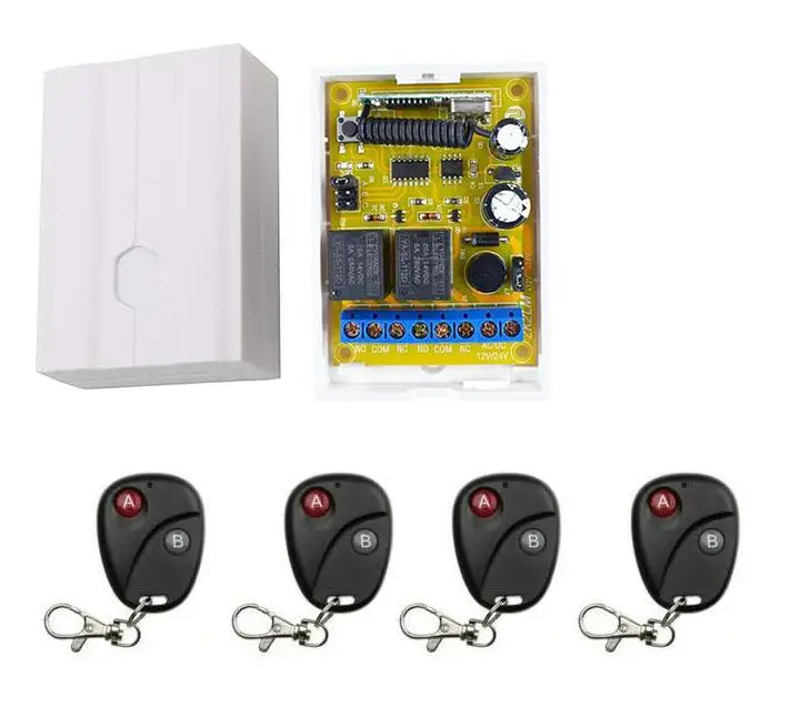 Universal home DC 12V DC 24V RF Wireless Remote Control Light Switch 433Mhz 2 Channel Relay Receiver Transmitter
Universal home DC 12V DC 24V RF Wireless Remote Control Light Switch 433Mhz 2 Channel Relay Receiver Transmitter