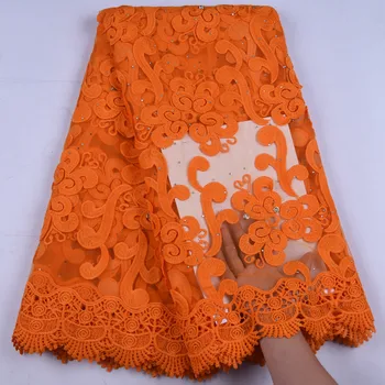 Orange African Lace Fabric Milk Silk Embroidered Nigerian For Wedding 2019 High Quality French Tulle Lace Fabric Stones Y1670
Orange African Lace Fabric Milk Silk Embroidered Nigerian For Wedding 2019 High Quality French Tulle Lace Fabric Stones Y1670