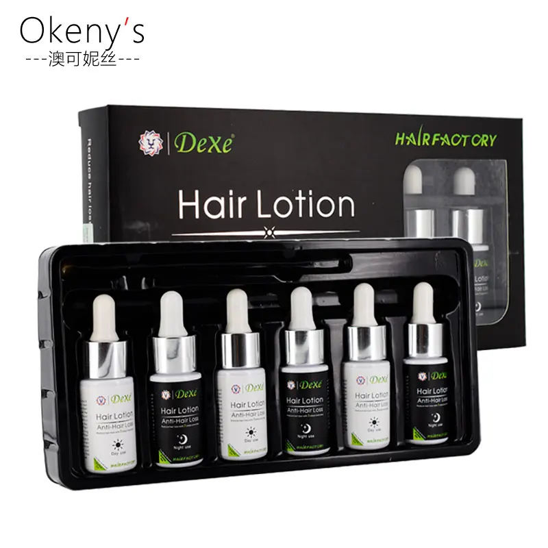 6pcs/set Dexe Hair Lotion Anti-hair Loss Day & Night Use Hair Growth Essence Keratin Hair Care Regrowth Treatment Serum Pilatory
6pcs/set Dexe Hair Lotion Anti-hair Loss Day & Night Use Hair Growth Essence Keratin Hair Care Regrowth Treatment Serum Pilatory