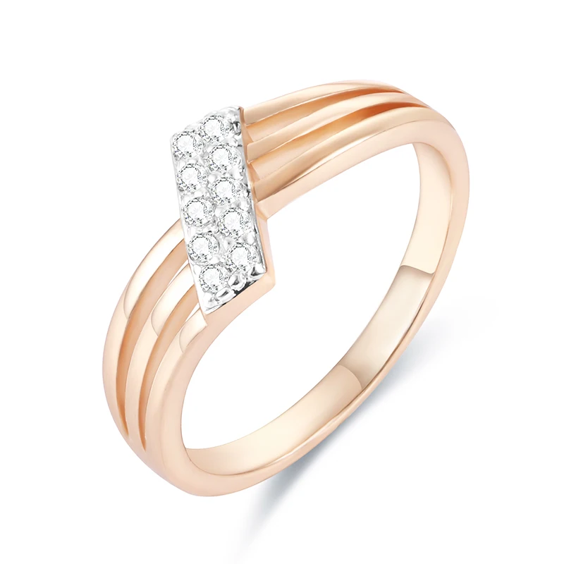 FJ Women Wedding Simple Rings Irregula Cubic Zircon 585 Rose Gold Color Ring Jewelry
FJ Women Wedding Simple Rings Irregula Cubic Zircon 585 Rose Gold Color Ring Jewelry