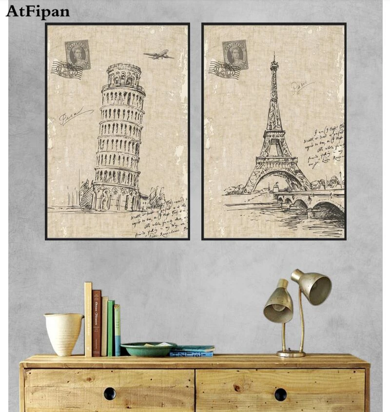 AtFipan 2 Panel Unframed Modern Leaning Tower of Pisa Prints on Canvas Landscape Pictures Home Decor Cuadros Eiffel Tower Paints
AtFipan 2 Panel Unframed Modern Leaning Tower of Pisa Prints on Canvas Landscape Pictures Home Decor Cuadros Eiffel Tower Paints