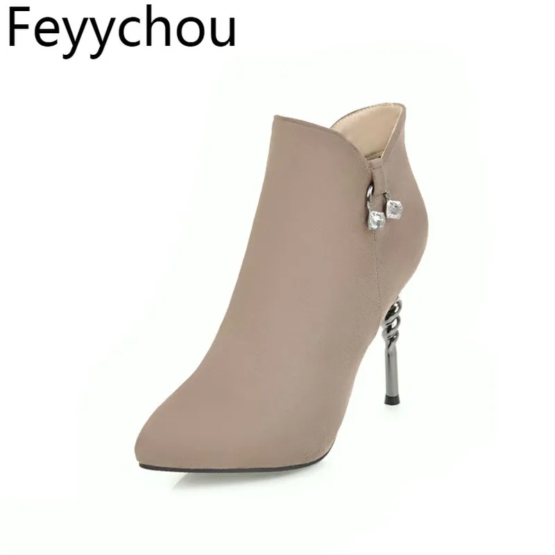 Women's Boots Super High Heel Pointed Toe Zip Ankle Boots Bow Ladies Sexy Party Shoes Velvet Female Boots Fall Winter Black Red
Women's Boots Super High Heel Pointed Toe Zip Ankle Boots Bow Ladies Sexy Party Shoes Velvet Female Boots Fall Winter Black Red