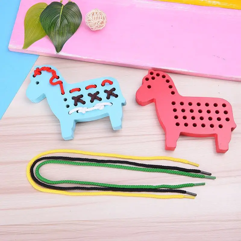 Children Montessori Horse Shape Lacing Board Game Wooden Toddler Sew On Threading Toy Set Kids Early Learning Educational Toys
Children Montessori Horse Shape Lacing Board Game Wooden Toddler Sew On Threading Toy Set Kids Early Learning Educational Toys