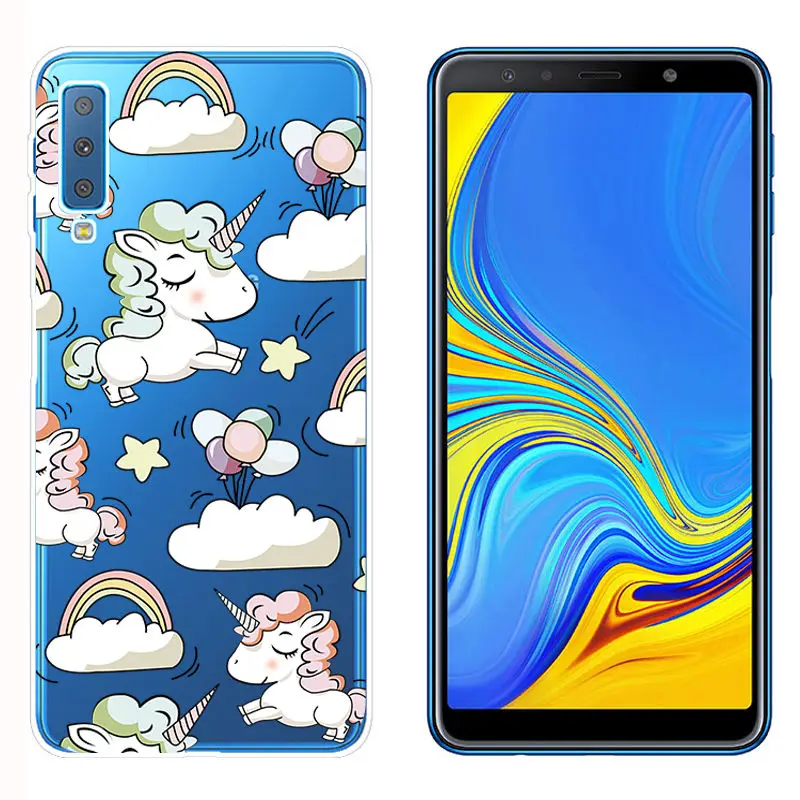 Arvin Painted TPU Case FOR Samsung Galaxy A7 2018 A310 A6 Smart Back Phone Cover FOR Samsung A750 Soft Silicone Case for A6 Plus (1)