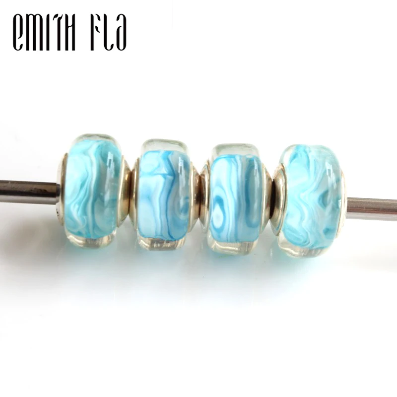 Emith Fla 925 Sterling Silver Large Hole Blue Ice Murano Glass European Charm Beads Fit Brand Bracelet Beads Jewelry Gift
Emith Fla 925 Sterling Silver Large Hole Blue Ice Murano Glass European Charm Beads Fit Brand Bracelet Beads Jewelry Gift
