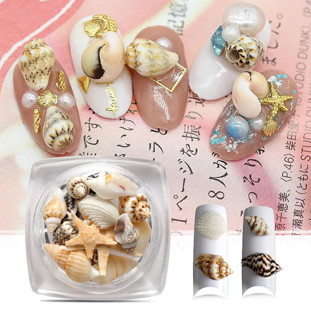 1 Box Natural Nail Art 3D Decoration Mini Conch Shells Starfish Sea Beach Ornaments DIY Manicure Nail Art Decor Beauty Accessory
1 Box Natural Nail Art 3D Decoration Mini Conch Shells Starfish Sea Beach Ornaments DIY Manicure Nail Art Decor Beauty Accessory