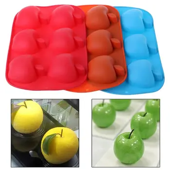 6 Cavity Apple Shaped Silicone Handmade Chocolate Soap Candle Cake Mold Ice Cube Tray 26x16x4cm
6 Cavity Apple Shaped Silicone Handmade Chocolate Soap Candle Cake Mold Ice Cube Tray 26x16x4cm