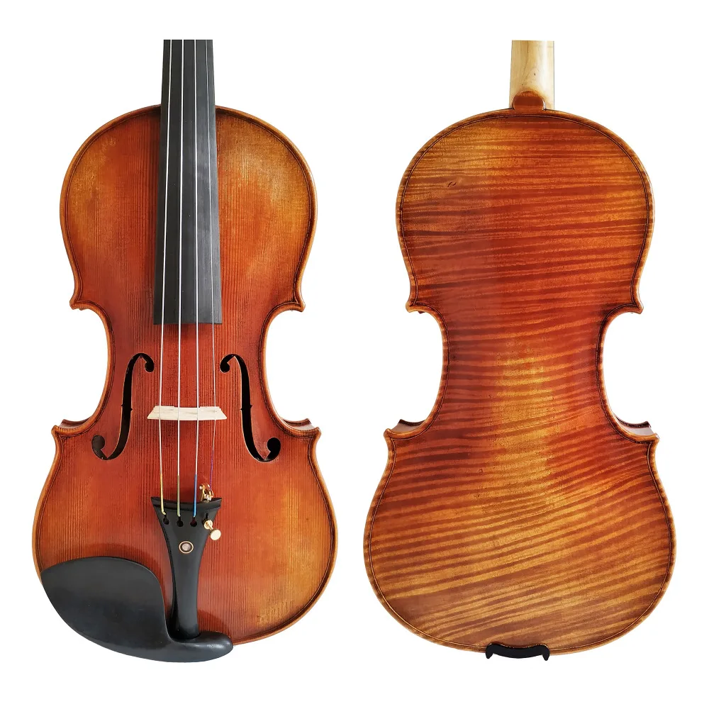 

Free Shipping Copy Stradivarius 1716 100% Handmade Oil Varnish Violin + Carbon Fiber Bow Foam Case FPVN04 #3