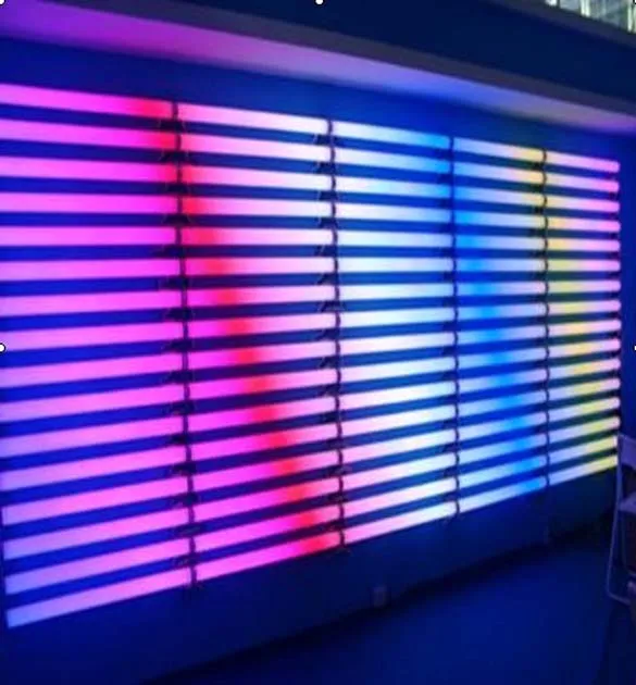 Светодиодная цифровая трубка 6 пикселей/м RGB для поручня 12 лампочек декоративное