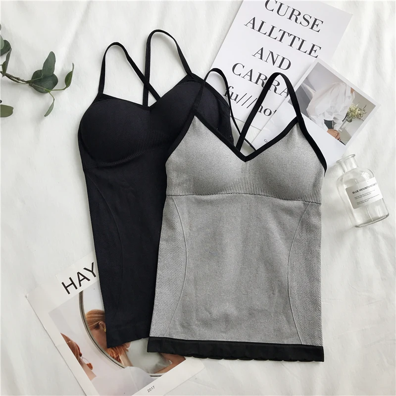 Crop Top Sexy Women Built In Bra Padded Tank Top Female Breathable Fitness Camisole Tops Solid Slim Summer 2020 Vest Singlet
Crop Top Sexy Women Built In Bra Padded Tank Top Female Breathable Fitness Camisole Tops Solid Slim Summer 2020 Vest Singlet