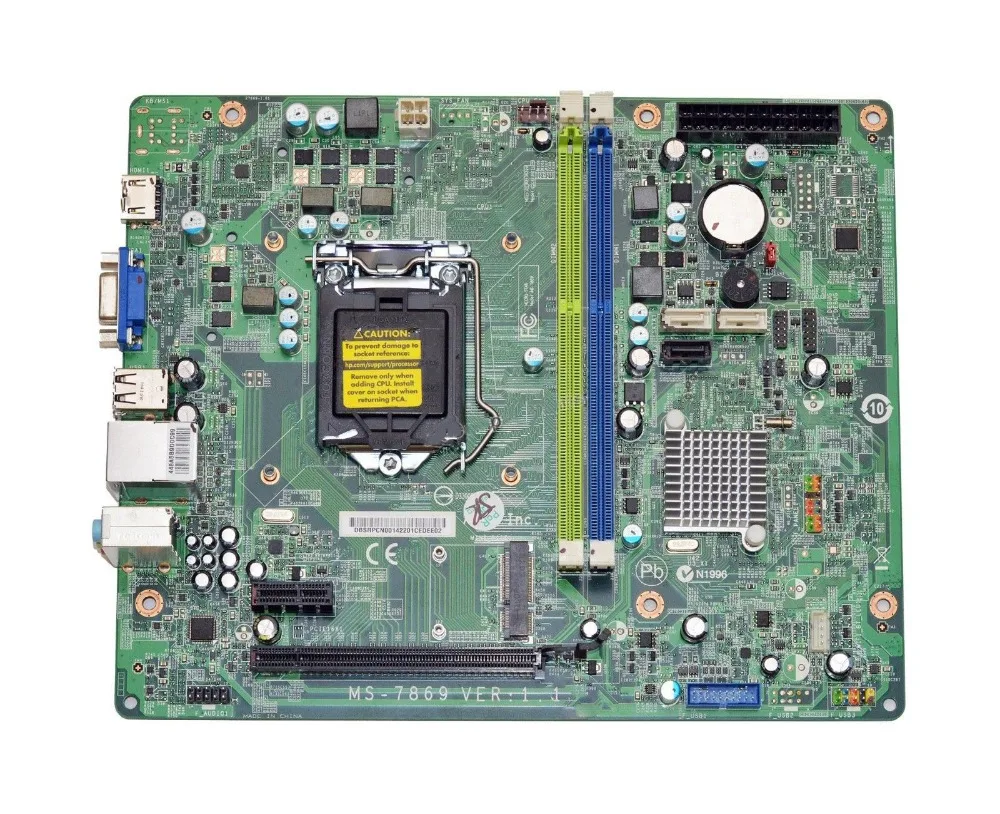 Excellent For ACER AXC-605 Intel Desktop Motherboard S115X MS-7869 DB.SRPCN.001 DBSRPCN001 100% Working
Excellent For ACER AXC-605 Intel Desktop Motherboard S115X MS-7869 DB.SRPCN.001 DBSRPCN001 100% Working