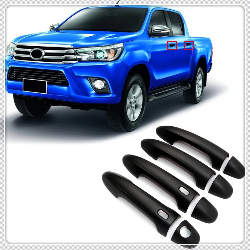 For Toyota Hilux Revo 4 Door 2016 2017 2018 ABS Plastic Black Car Exterior Door Handles Cover Trim 8 Pieces Car Accessories
For Toyota Hilux Revo 4 Door 2016 2017 2018 ABS Plastic Black Car Exterior Door Handles Cover Trim 8 Pieces Car Accessories