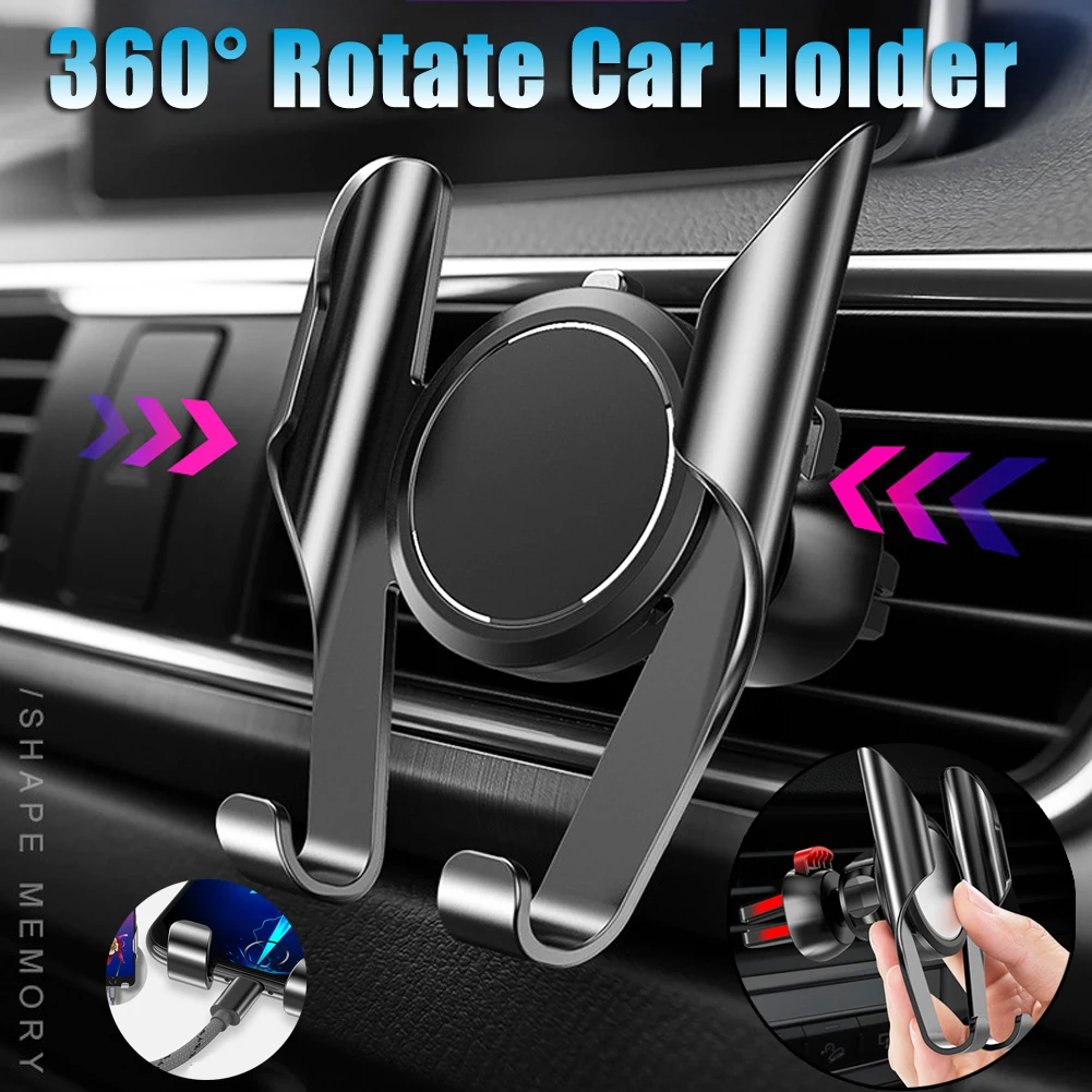 Metal Car Charger For Huawei Samsung almost all Smartphones Holder Clip Air Vent Gravity GPS 360 Degree Rotation Car Mount Stand
Metal Car Charger For Huawei Samsung almost all Smartphones Holder Clip Air Vent Gravity GPS 360 Degree Rotation Car Mount Stand