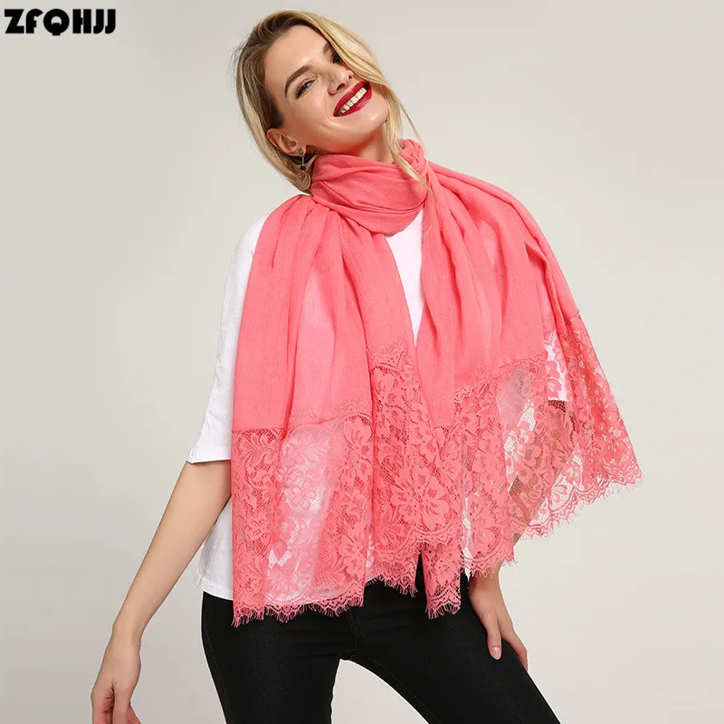 ZFQHJJ High Quality Cotton Linen Scarf Double Side Floral Lace Scarf Shawls Head Wraps Long Large Pashmina Muslim Hijab Scarves
ZFQHJJ High Quality Cotton Linen Scarf Double Side Floral Lace Scarf Shawls Head Wraps Long Large Pashmina Muslim Hijab Scarves