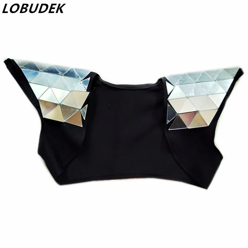 Mirror Sequin Waistcoat Vest Bar Nightclub Women Stage Dance Costume Singer Dancer Glitter Armor Performance Accessories Clothes
Mirror Sequin Waistcoat Vest Bar Nightclub Women Stage Dance Costume Singer Dancer Glitter Armor Performance Accessories Clothes
