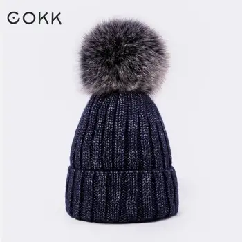COKK Women's Hats Winter Wool Pompom Hat Female Knitted Cap Hats For Women Ladies Real Fur Raccoon Fur Pom Pom Hat Soft Bonnet
COKK Women's Hats Winter Wool Pompom Hat Female Knitted Cap Hats For Women Ladies Real Fur Raccoon Fur Pom Pom Hat Soft Bonnet