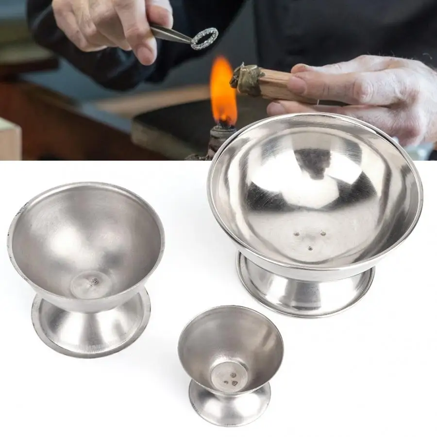 Professional Stainless Steel Jewelry Alum Cup Borate Bowl Jewelry Processing Cleaning Tool Jewelry Making Tool for Jeweler e
Professional Stainless Steel Jewelry Alum Cup Borate Bowl Jewelry Processing Cleaning Tool Jewelry Making Tool for Jeweler e
