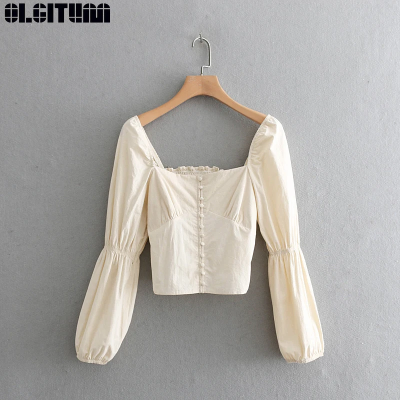 Blouse Shirt Women Retro Puff Sleeve 2019 Women Court Style Square Collar Casual Short Elastic Chic Chemise Blusas Tops BS376
Blouse Shirt Women Retro Puff Sleeve 2019 Women Court Style Square Collar Casual Short Elastic Chic Chemise Blusas Tops BS376