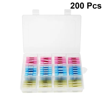 200PCS Red Blue Yellow 3 Sizes Heat Shrink Butt Crimp Terminals Insulated Electrical Wire Cable Connectors
200PCS Red Blue Yellow 3 Sizes Heat Shrink Butt Crimp Terminals Insulated Electrical Wire Cable Connectors