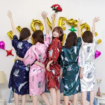 5 Colors Rayon Long Robe Women's Pajamas Sexy Bathrobe Dressing Gowns For Women Bride Bridesmaid Wedding Robes Sexy Sleepwear
5 Colors Rayon Long Robe Women's Pajamas Sexy Bathrobe Dressing Gowns For Women Bride Bridesmaid Wedding Robes Sexy Sleepwear