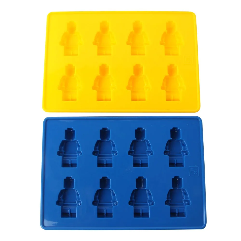 

New Baking Square Lego DIY Toy Brick Shape Ice Cube Mold Silicone Chocolate Mold Fandant Mold Bakeware