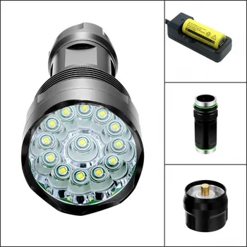 

Tinhofire T13 13T6 13x CREE XM-L T6 23000 Lumens 5-Mode LED Flashlight Torch Lamp Light 18650/26650 Battery