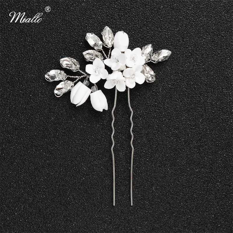 Miallo Newest Bridal Hair Pins Clips Fashion Austrian Crystal Handmade Wedding Hair Accessories Blossom Headpiece for Women
Miallo Newest Bridal Hair Pins Clips Fashion Austrian Crystal Handmade Wedding Hair Accessories Blossom Headpiece for Women