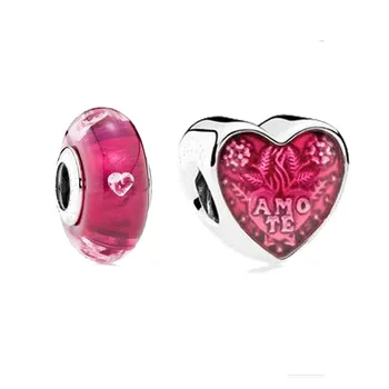 Two Red Beads Fits European Bracelet Gifts Of Love Beads Original 925 Sterling-Silver-Jewelry Beads Women DIY Fashion Jewelry
Two Red Beads Fits European Bracelet Gifts Of Love Beads Original 925 Sterling-Silver-Jewelry Beads Women DIY Fashion Jewelry