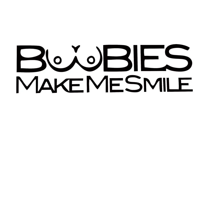 New Product Individual Car Styling Text Car Stickers For Boobies Make Me Smile Funny Car Stickers Vinyl Decal Jdm
New Product Individual Car Styling Text Car Stickers For Boobies Make Me Smile Funny Car Stickers Vinyl Decal Jdm