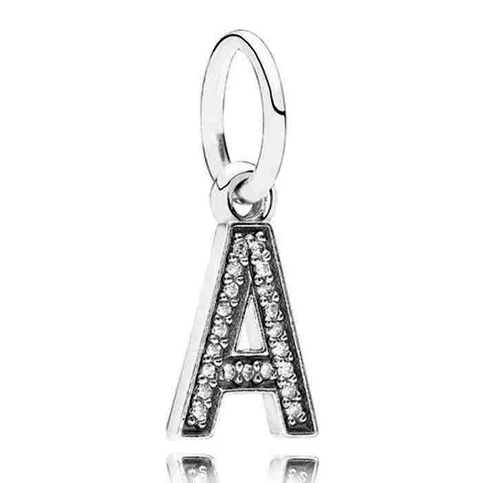 A-R Authentic 925 Sterling Silver Bead Charm Alphabet Letter With Crystal Pendant Beads Fit Pandora Bracelet DIY Jewelry
A-R Authentic 925 Sterling Silver Bead Charm Alphabet Letter With Crystal Pendant Beads Fit Pandora Bracelet DIY Jewelry