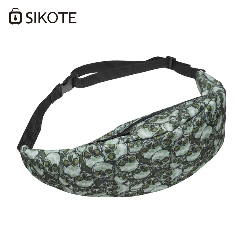 SIKOTE Green skull pattern Woman Waist Packs Oxford Wallet Bags Fashion Polyester Travelling Mobile Phone Bag bolso de cintura
SIKOTE Green skull pattern Woman Waist Packs Oxford Wallet Bags Fashion Polyester Travelling Mobile Phone Bag bolso de cintura