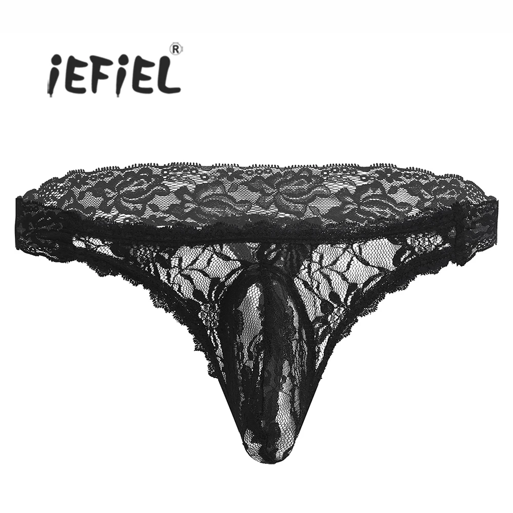 iEFiEL Men Lingerie Lace Floral See through Briefs Underwear Underpants with Bulge Pouch Wetlook Jockstraps Panties for Gay Men
iEFiEL Men Lingerie Lace Floral See through Briefs Underwear Underpants with Bulge Pouch Wetlook Jockstraps Panties for Gay Men