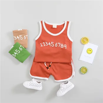Sport Suits Summer Boys Gilrs Clothing Sets Sleeveless T Shirt Vest + Pants Casual Child Boy Number Printed Clothes
Sport Suits Summer Boys Gilrs Clothing Sets Sleeveless T Shirt Vest + Pants Casual Child Boy Number Printed Clothes