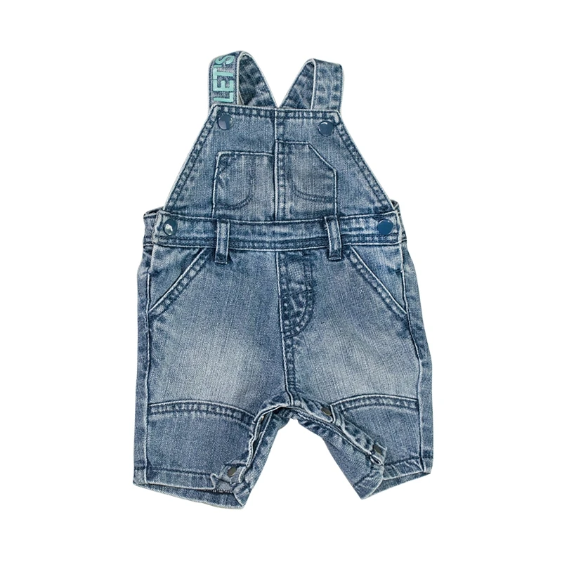 1 Baby Shorts Denim Jumpsuits Infant Toddler Kids Boys Girls Jeans Rompers
