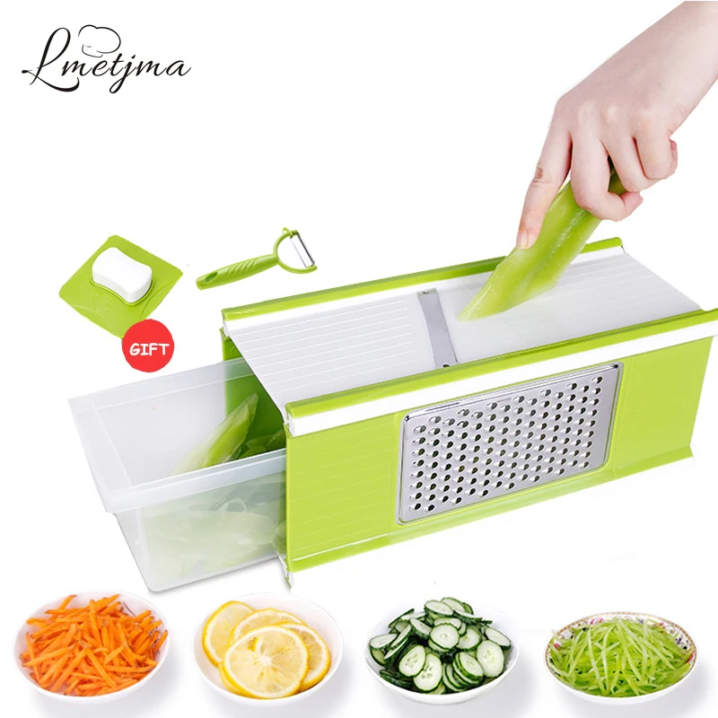 LMETJMA 4 Side Multifunctional Vegetable Slicers Cutter With Container Fruit Carrot Slicer Salad Maker Vegetable Tools LK0728B
LMETJMA 4 Side Multifunctional Vegetable Slicers Cutter With Container Fruit Carrot Slicer Salad Maker Vegetable Tools LK0728B